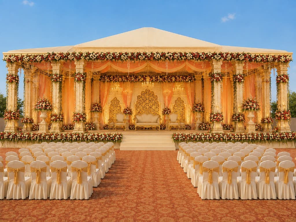 Outdoor event setup representing booking and event-date planning in RevRent